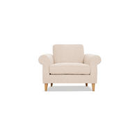 SESSEL in Creme  - Creme, Design, Textil (104/82/91cm) - Livetastic