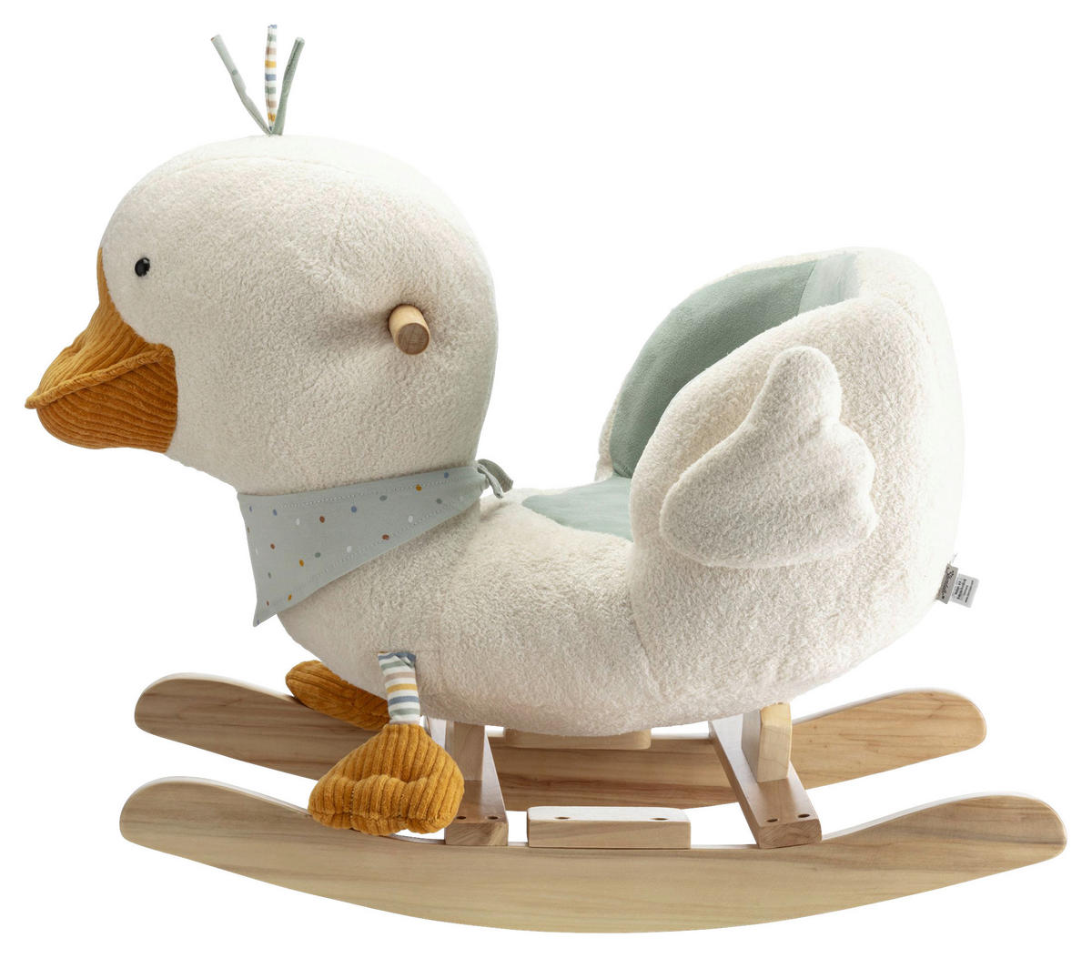 SCHAUKELTIER Edda  - Türkis, Basics, Holz/Textil (63/35/47cm) - Sterntaler