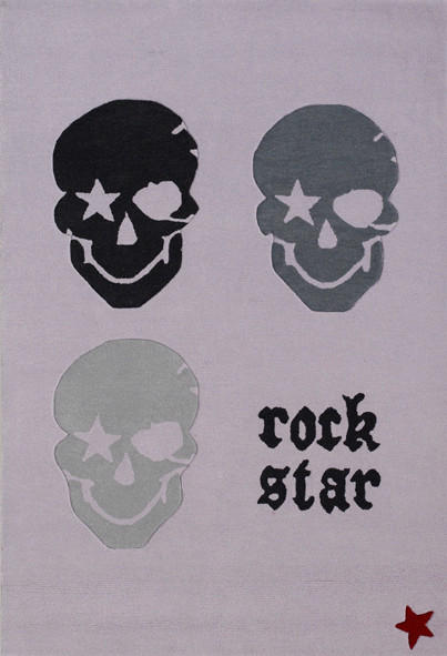 KINDERTEPPICH 200/300 cm Rock Star  - Grau, Trend, Naturmaterialien/Textil (200/300cm)