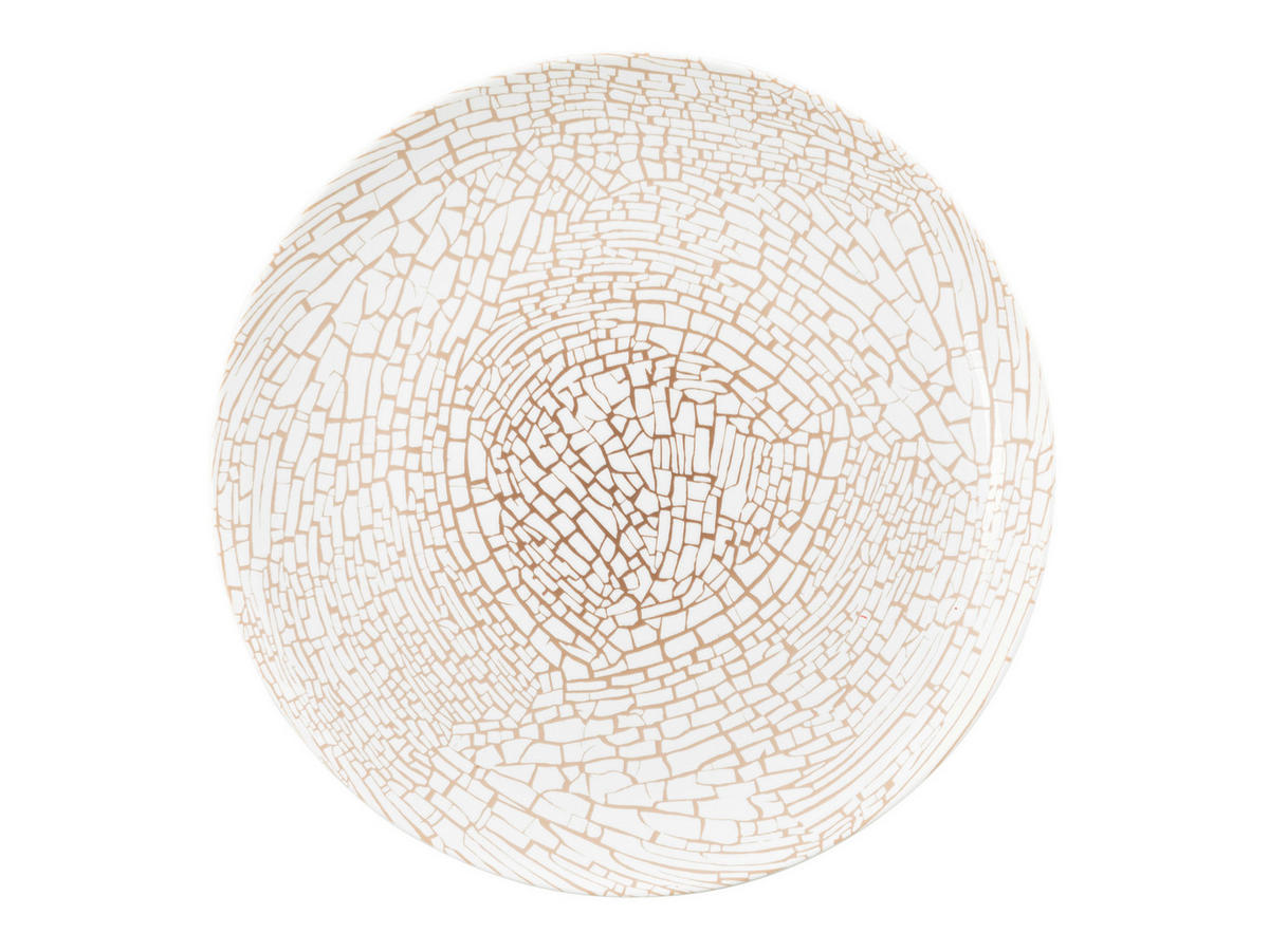 KROŽNIK ZA ZAJTRK  Liberty Krakelee  22,25 cm        - bela/barve brona, Basics, keramika (22,25cm) - Seltmann Weiden