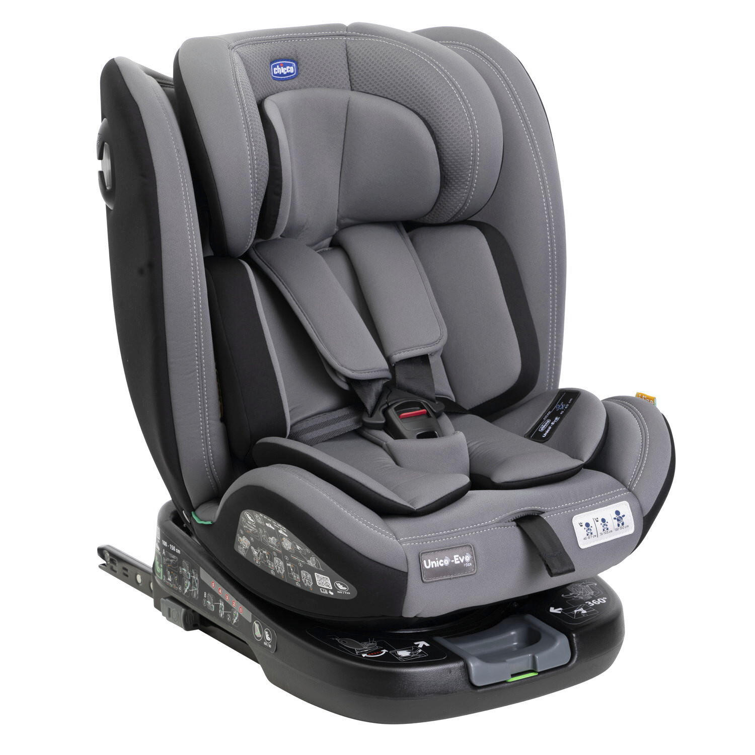 KINDERAUTOSITZ   - Schwarz/Grau, Basics (46/54/69/44cm) - Chicco