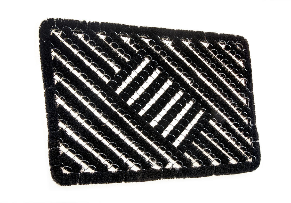 KOKOSMATTE  40/60 cm  Schwarz  - Schwarz, Basics, Naturmaterialien/Metall (40/60cm) - Hanse Home