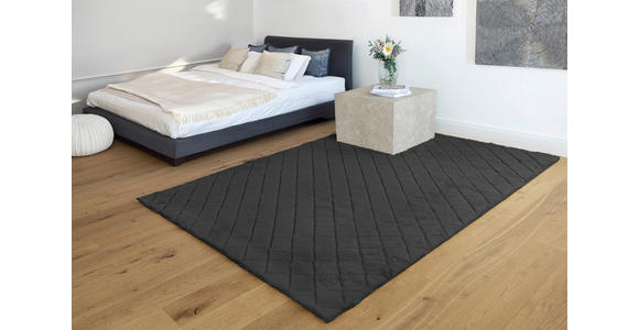 HOCHFLORTEPPICH 120/160 cm Schwarz  - Schwarz, Basics, Textil (120/160cm) - Novel