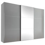 SCHWEBETÜRENSCHRANK  in Grau  - Alufarben/Grau, Holzwerkstoff/Metall (249/222/68cm) - Moderano