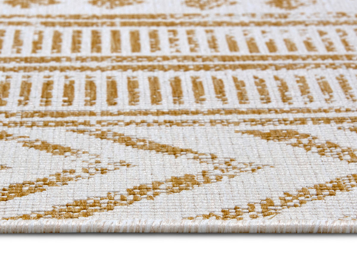 OUTDOORTEPPICH 120/170 cm Twin Supreme Creme, Honig  - Creme/Honig, Design, Kunststoff (120/170cm)