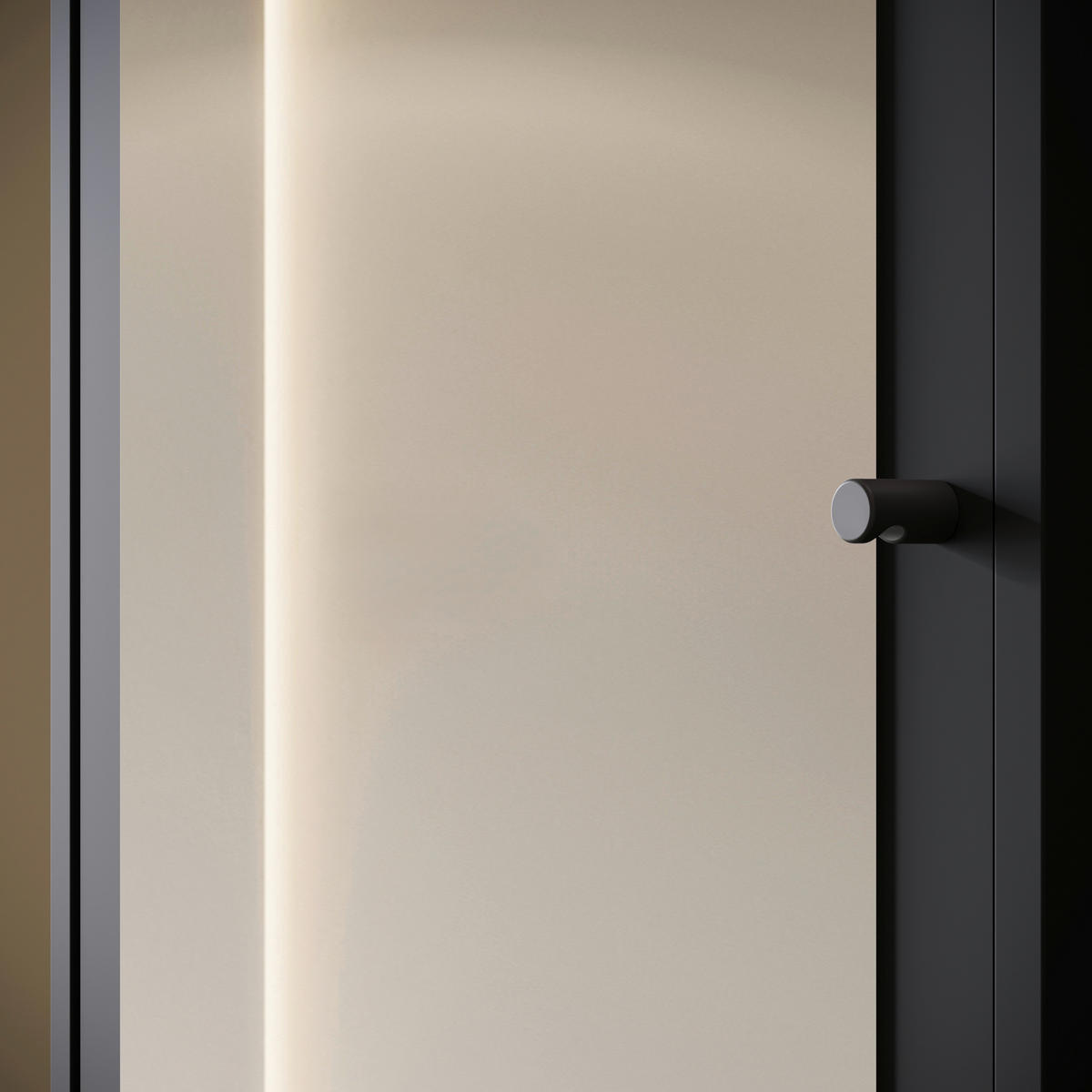 GARDEROBE  in 90/190/33 cm  - Schwarz, Trend, Holzwerkstoff (90/190/33cm) - MID.YOU