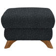 HOCKER Chenille Dunkelgrau  - Eichefarben/Dunkelgrau, MODERN, Holz/Textil (65/47/65cm) - Valnatura