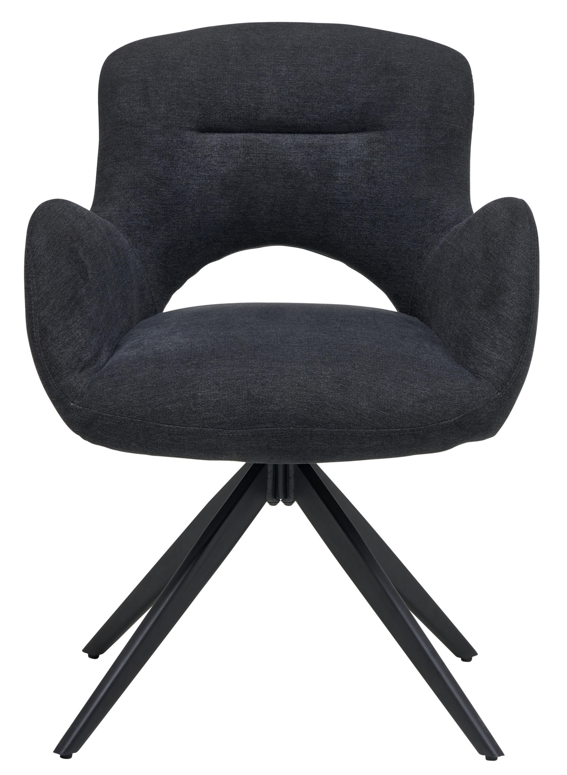 ARMLEHNSTUHL  in Eisen Webstoff  - Schwarz, MODERN, Holz/Textil (62/84/62cm) - Livetastic