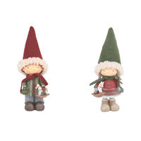 VÁNOČNÍ FIGURKA - krémová/zelená, Lifestyle, kov/textil (1/1cm) - X-Mas