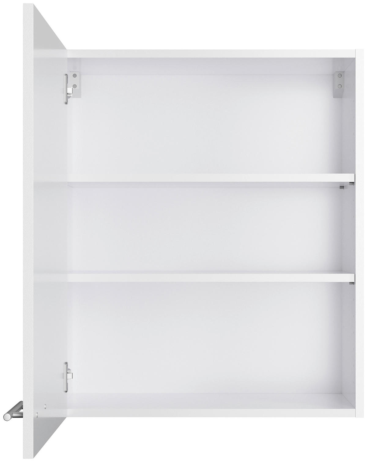 KÜCHENLEERBLOCK 210 cm   in Weiß  - Edelstahlfarben/Anthrazit, Basics, Holzwerkstoff/Metall (210cm) - Optifit