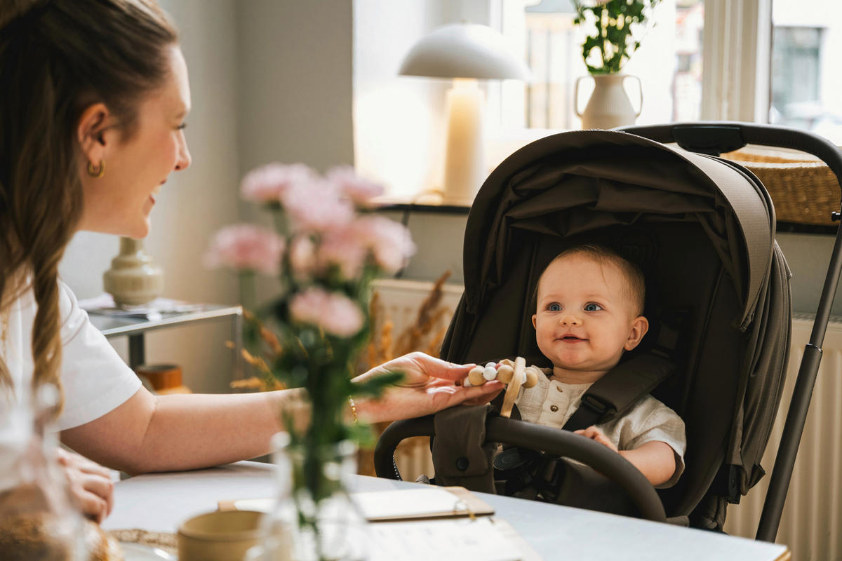 KOMBIKINDERWAGEN MAVI  - Sandfarben, Trend, Textil/Metall (92/55/110,5cm) - My Junior