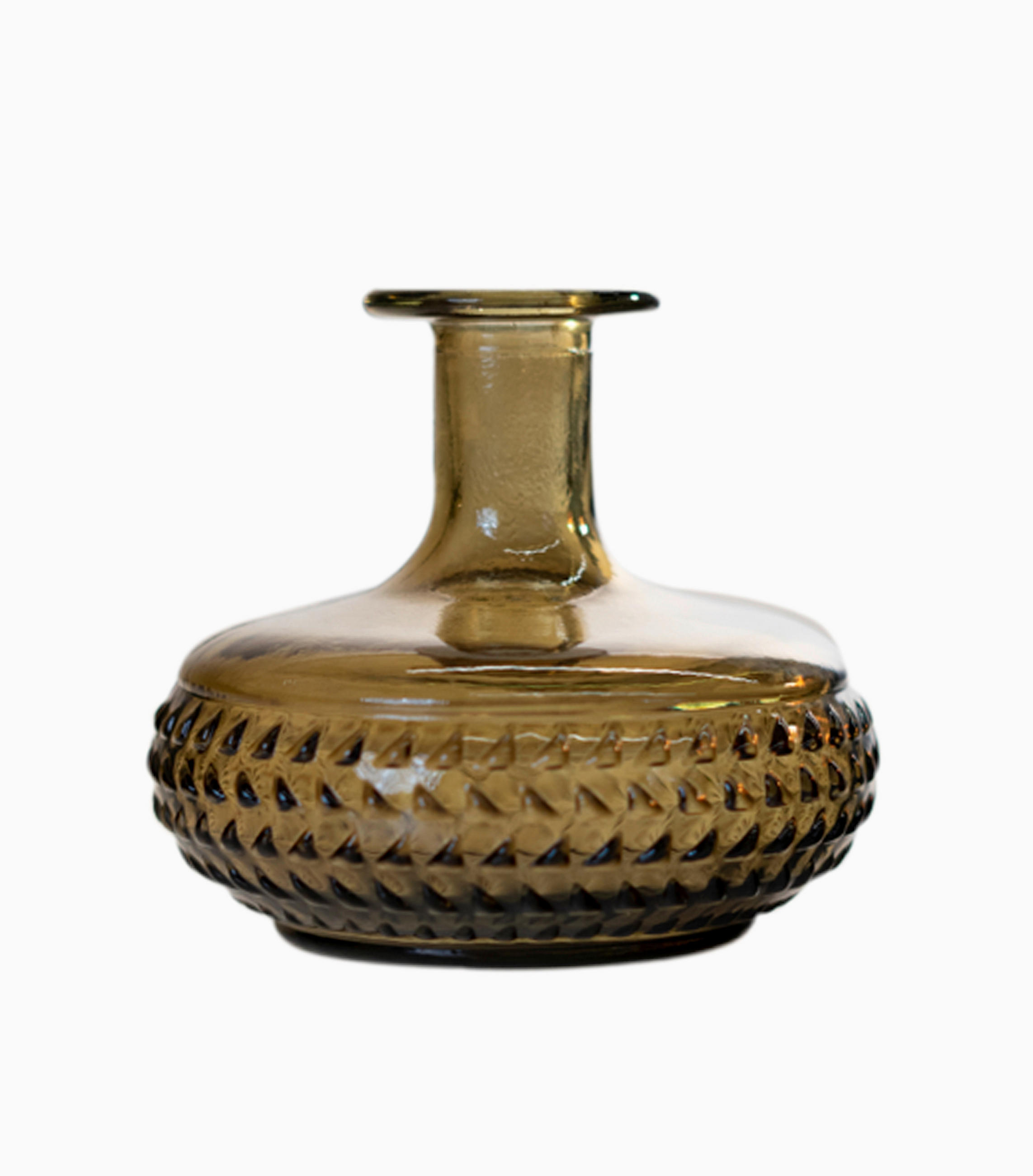 VÁZA  - világosbarna, Basics, Üveg (12cm)