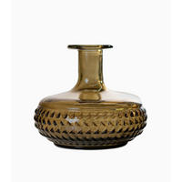 VÁZA  - világosbarna, Basics, Üveg (12cm)