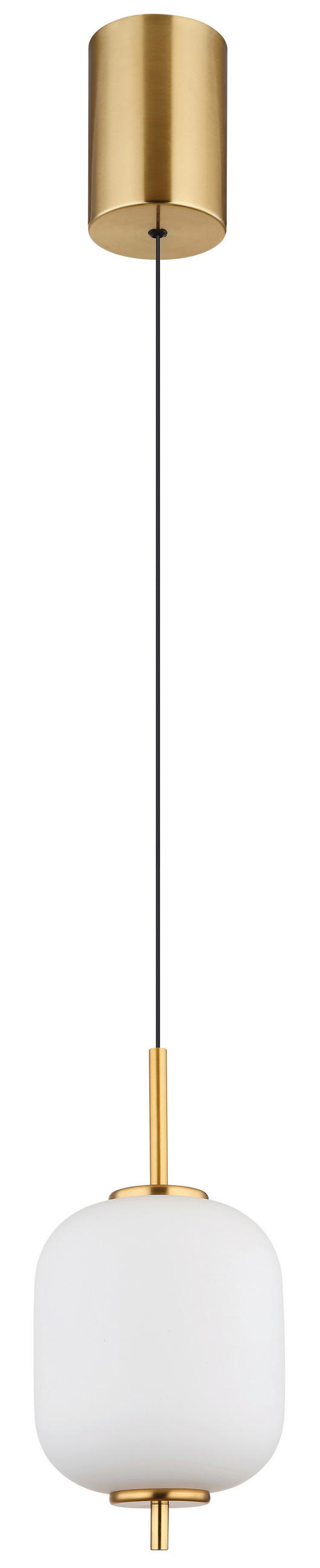 LED SVJETILJKA VISEĆA 13,5/220 cm Ewald - boje mjeda/crna, Konvencionalno, staklo/metal (13,5/220cm)