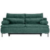 BOXSPRINGSOFA in Webstoff Grün  - Schwarz/Grün, Design, Textil/Metall (202/93/100cm) - Novel