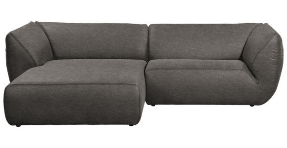 ECKSOFA in Lederlook Anthrazit  - Anthrazit/Schwarz, KONVENTIONELL, Kunststoff/Textil (175/278cm) - Carryhome