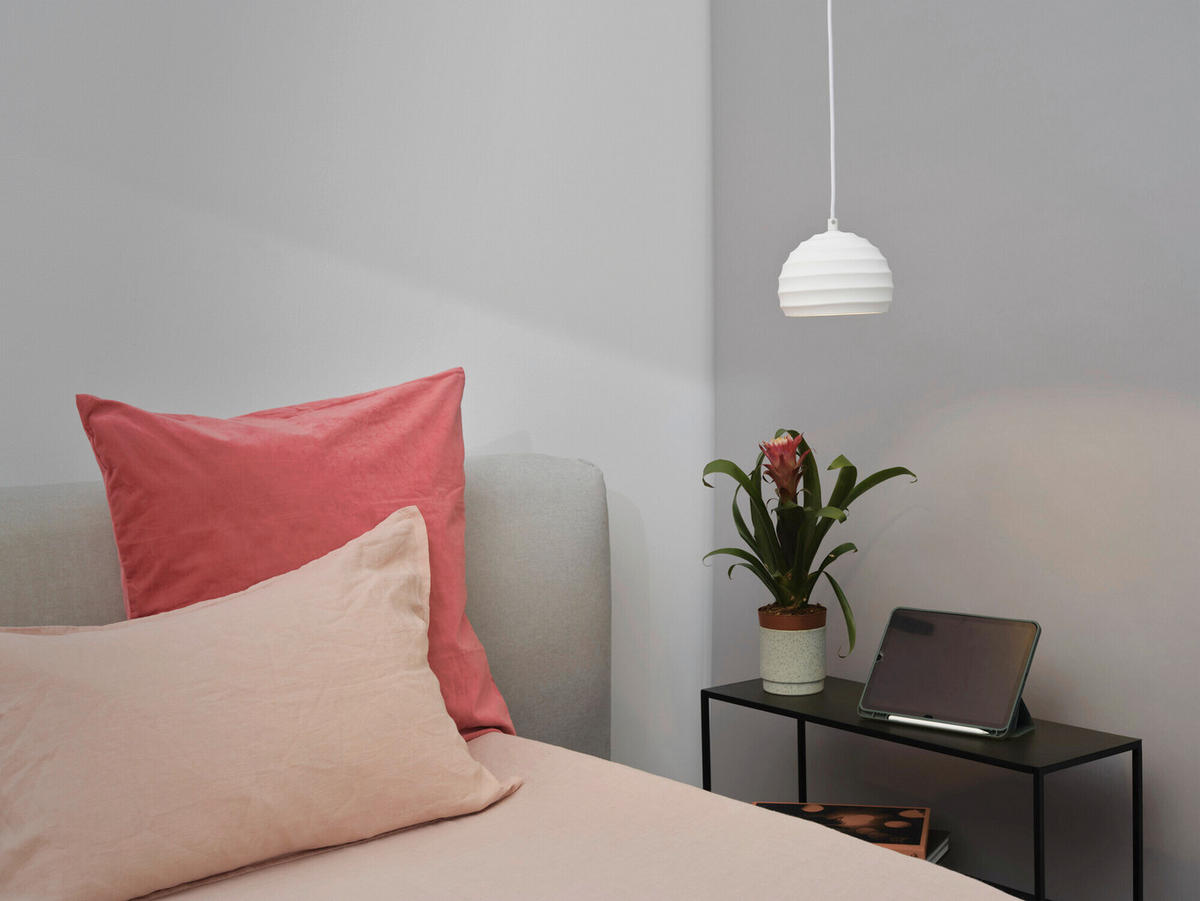 HÄNGELEUCHTE 16/118 cm  - Weiß, Basics, Stein/Metall (16/118cm) - Osram