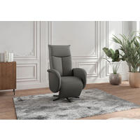 DREHSTUHL Anthrazit  - Anthrazit/Schwarz, MODERN, Leder/Metall (75/112/82cm) - Sit & More