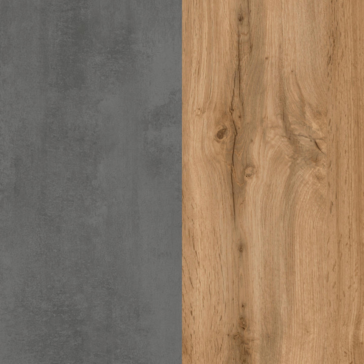 WASCHTISCHKOMBI 105 cm  - Eiche Wotan/Weiß, MODERN, Keramik/Holzwerkstoff (105cm) - Held