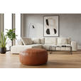 HOCKER Echtleder Cognac  - Cognac, LIFESTYLE, Leder (60/30/60cm) - Landscape