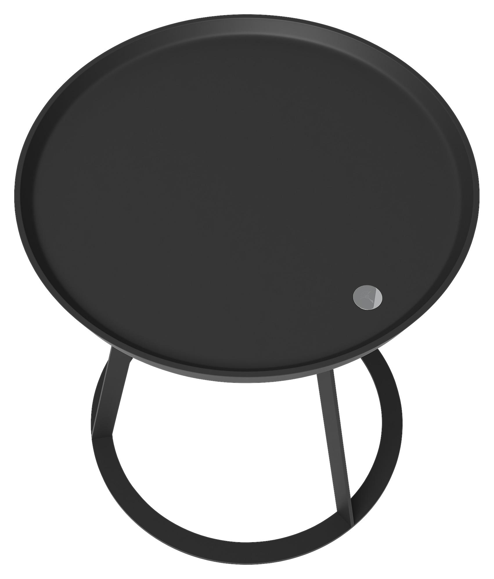 BEISTELLTISCH rund Anthrazit  - Anthrazit, Design, Metall (45/45/47cm) - Joop!