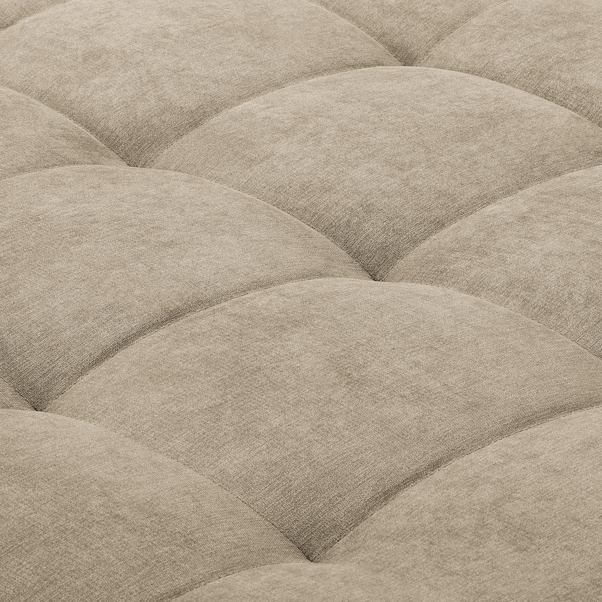 ECKSOFA Naomi Cappuccino Mikrofaser Rückenkissen  - Schwarz/Cappuccino, Design, Kunststoff/Textil (284/243cm) - P & B