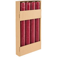 VALCOVÁ SVIEČKA - vínovočervená, Trend, prírodné materiály (3,5/28cm) - Ambia Home