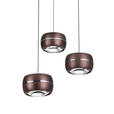LED-HÄNGELEUCHTE Itonda 52,5/180 cm   - Braun, Design, Glas/Metall (52,5/180cm) - Dieter Knoll