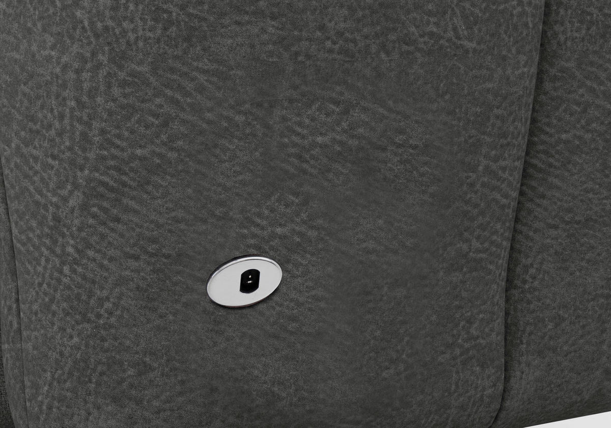 RELAXAČNÉ KRESLO, textil, tmavosivá - čierna/tmavosivá, Basics, textil/plast (76/112/84cm) - Sit & More