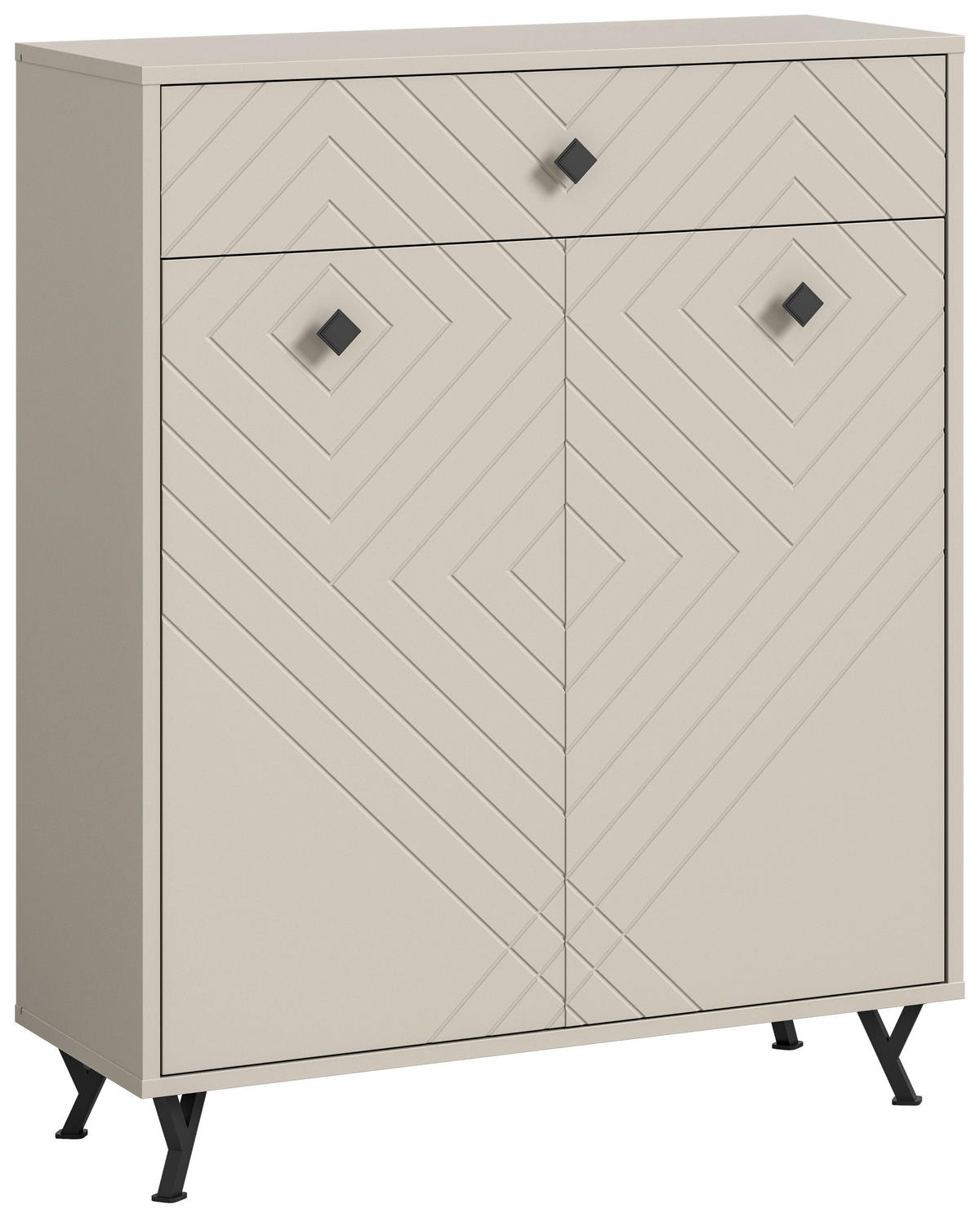 SCHUHSCHRANK  in 80/100/35 cm  - Design, Holzwerkstoff/Metall (80/100/35cm) - MID.YOU