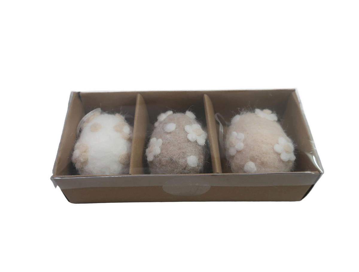 DEKOEI - Ecru/Braun, LIFESTYLE, Textil (21,5/9,5/6cm)