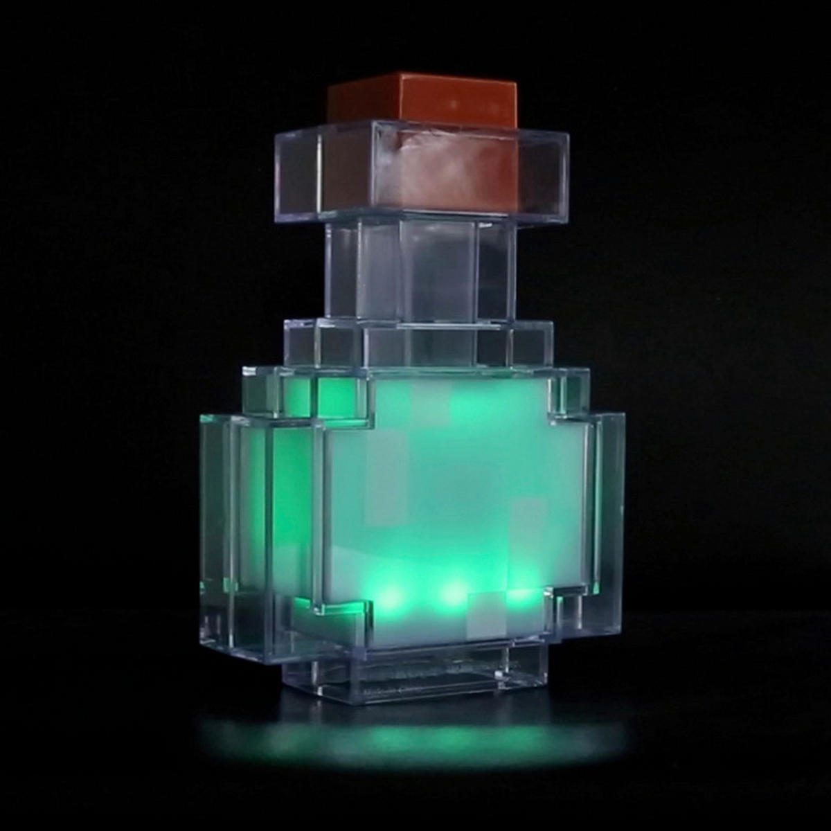 LED-DEKOLEUCHTE - Blau/Transparent, Trend, Kunststoff (18/13/6cm) - Minecraft