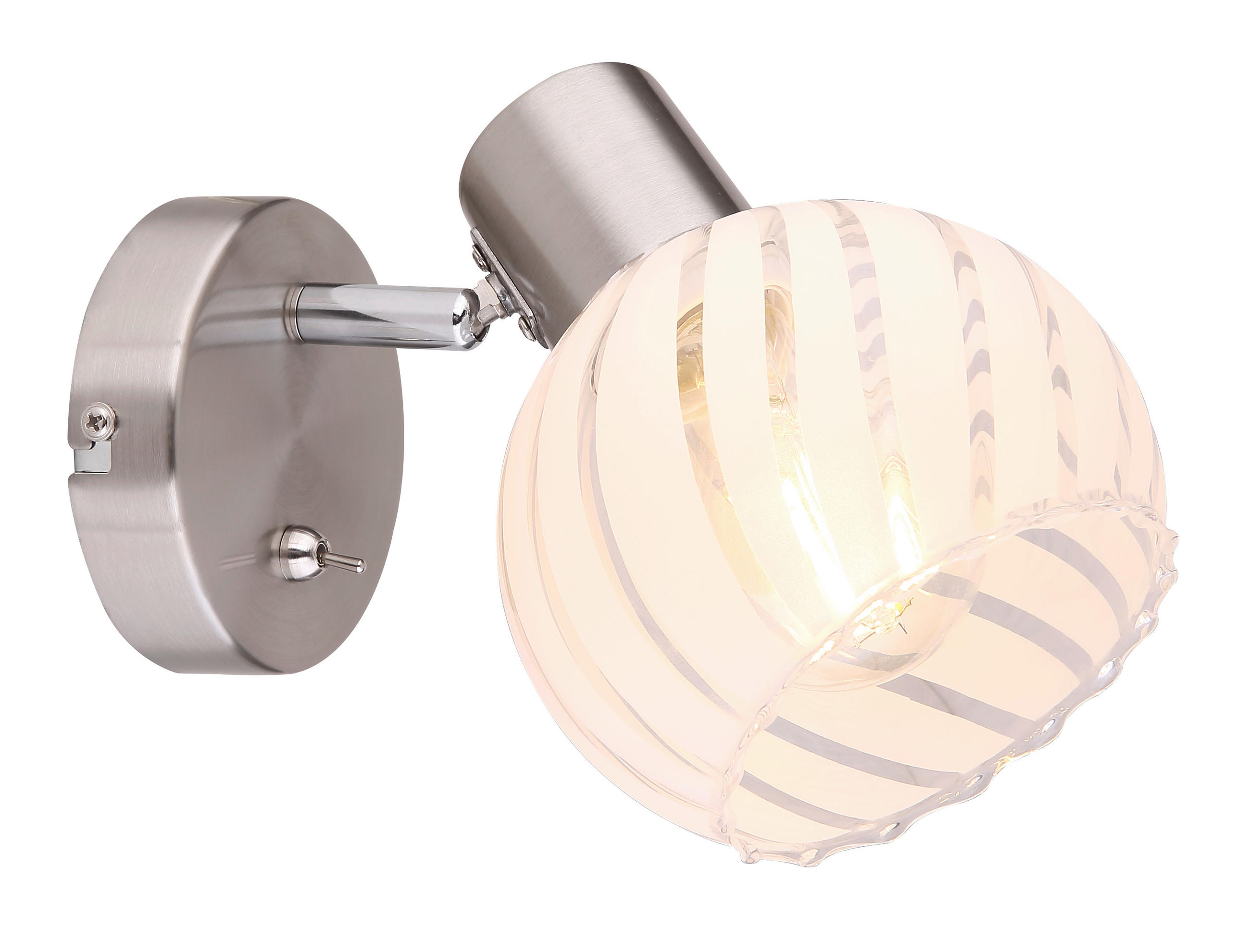 REFLEKTOR  - prozirna/bela, Konvencionalno, staklo/metal (13/15,6/15cm)