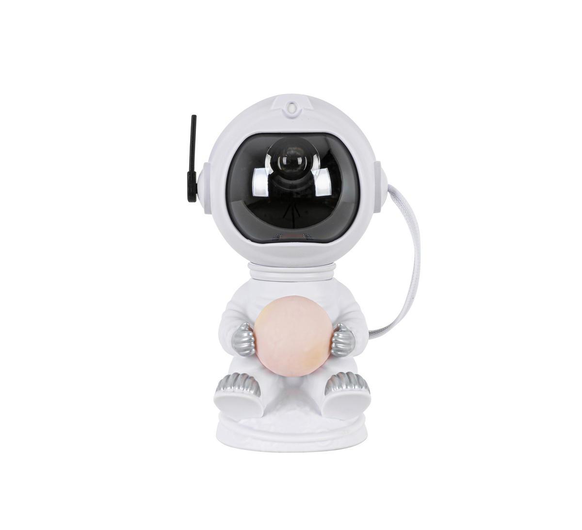 DEČJA STONA LAMPA - bela/srebrna, Trendi, plastika (12,5/20,5/11,5cm) - Novel