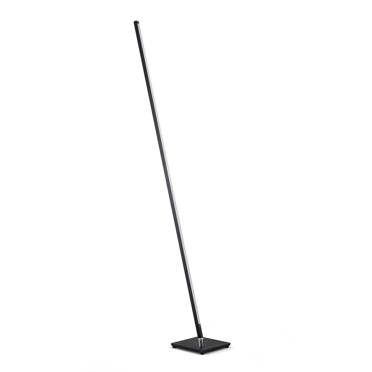 LED-STEHLEUCHTE Mia 158/20/20 cm  - Schwarz, KONVENTIONELL, Metall (158/20/20cm) - Ambiente