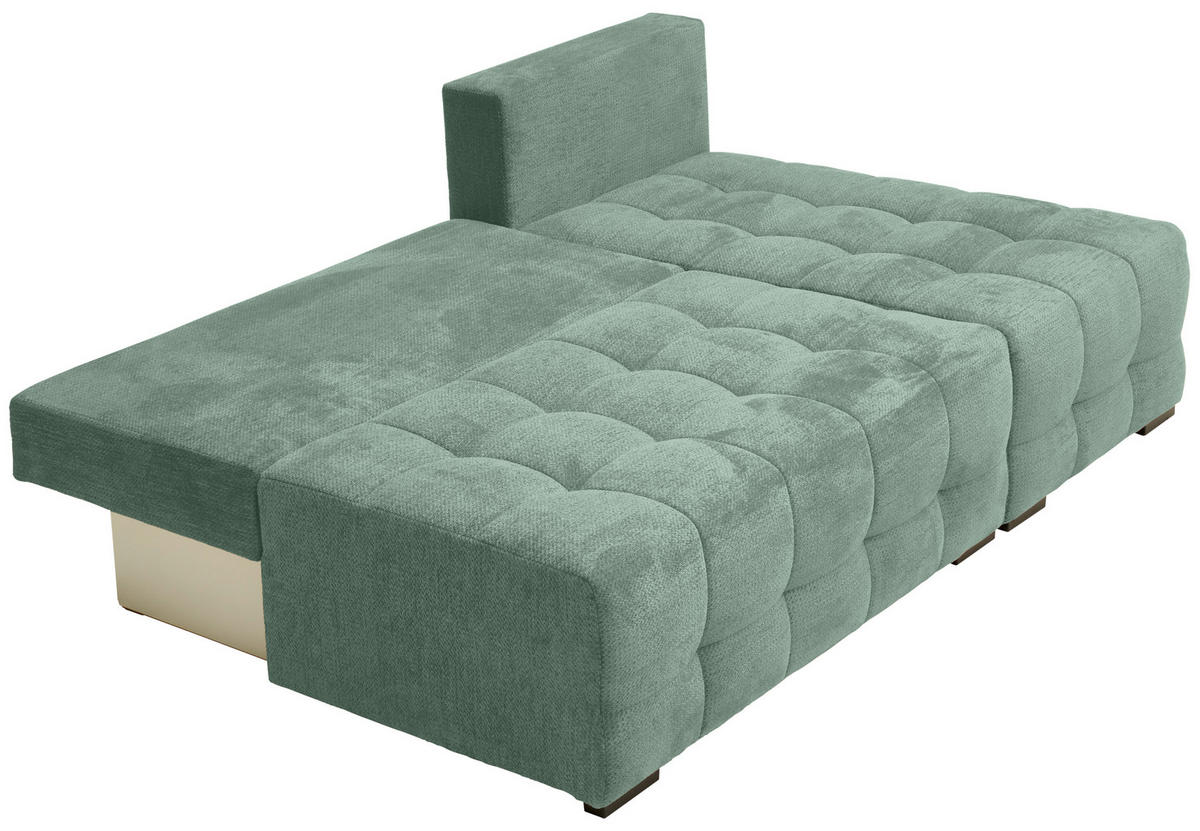 Freisteller von home24 ECKSOFA Dunkelgrün Chenille.