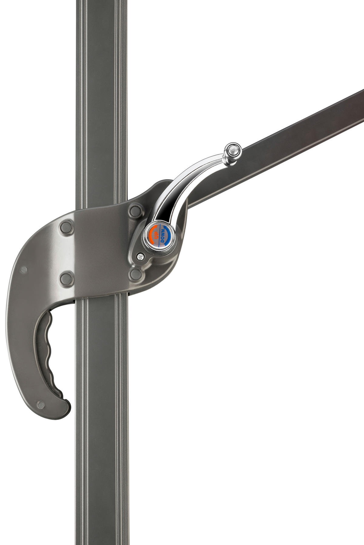 BOČNÍ SLUNEČNÍK 300/239/230 cm - přírodní barvy/antracitová, Basics, kov/textil (300/239/230cm)