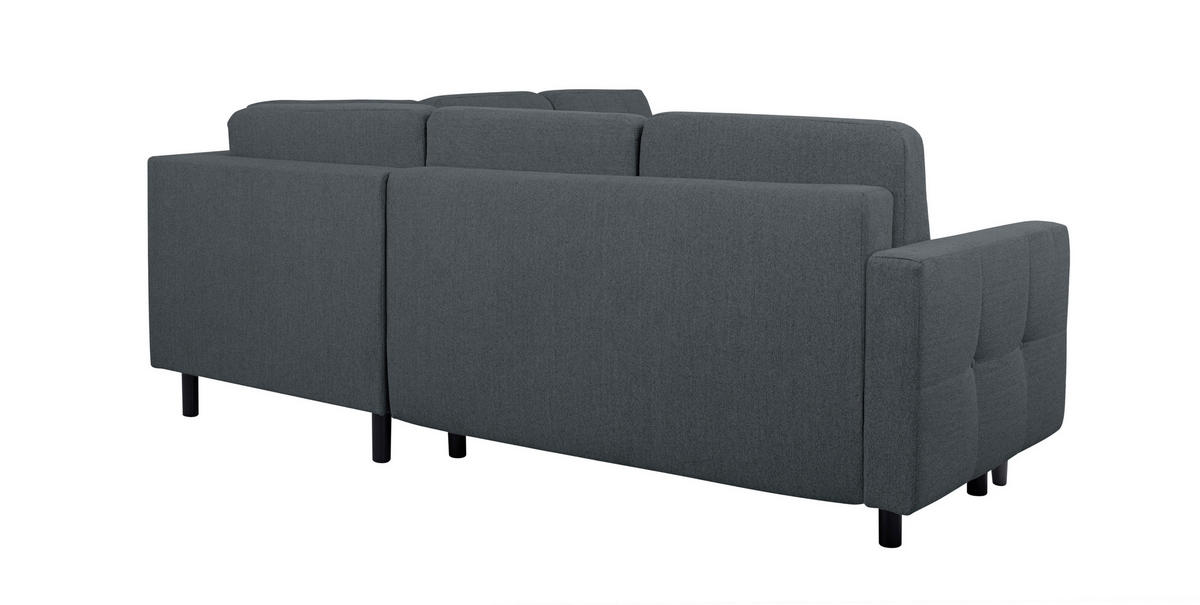 ECKSOFA in Dunkelblau  - Beige/Buchefarben, Design, Holz/Textil (242/242cm) - MID.YOU