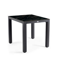 LOUNGETISCH  - Anthrazit/Schwarz, Basics, Kunststoff/Metall (80/80/77,3cm) - Tierra Outdoor