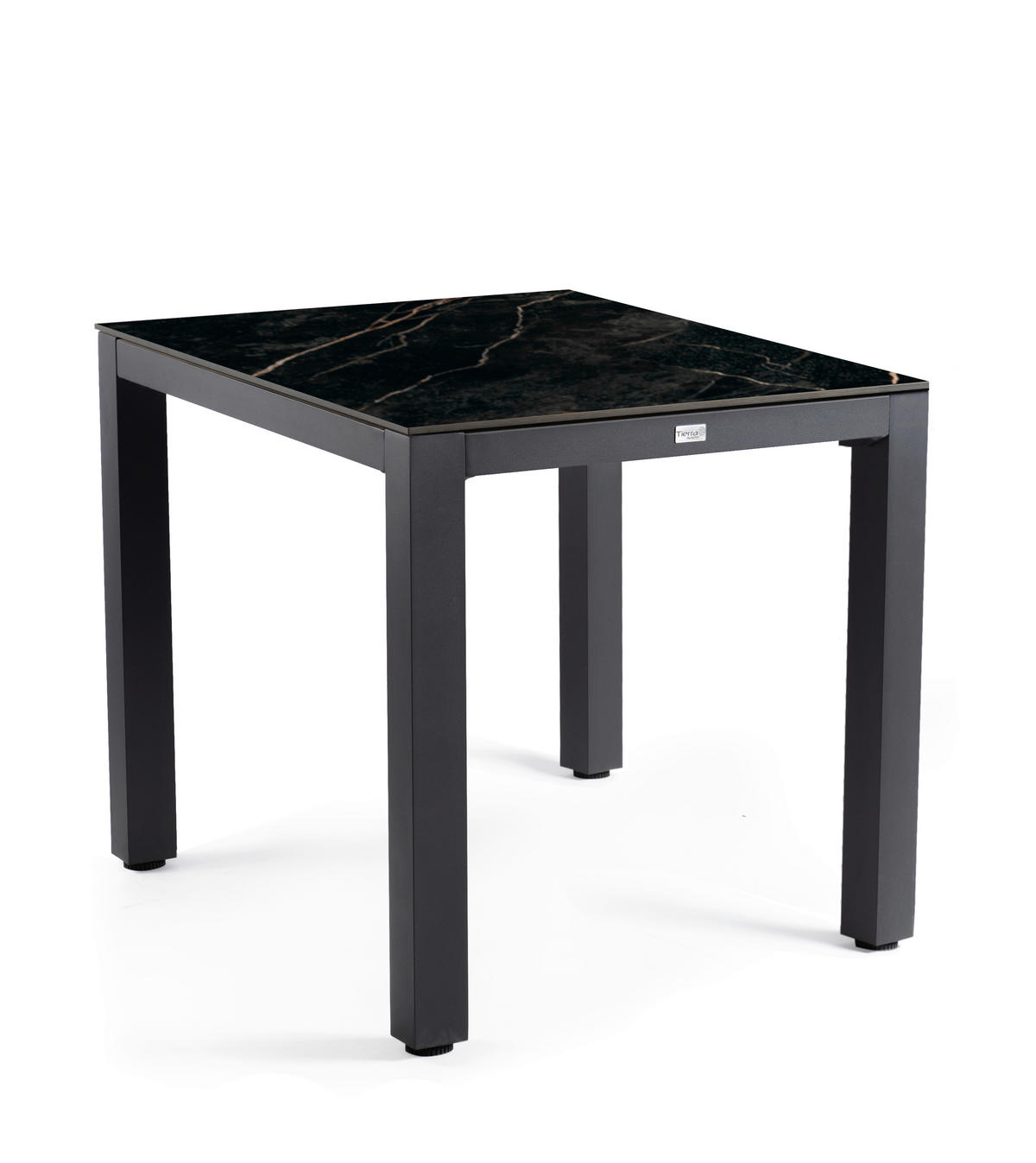 LOUNGETISCH  - Anthrazit/Schwarz, Basics, Kunststoff/Metall (80/80/77,3cm) - Tierra Outdoor