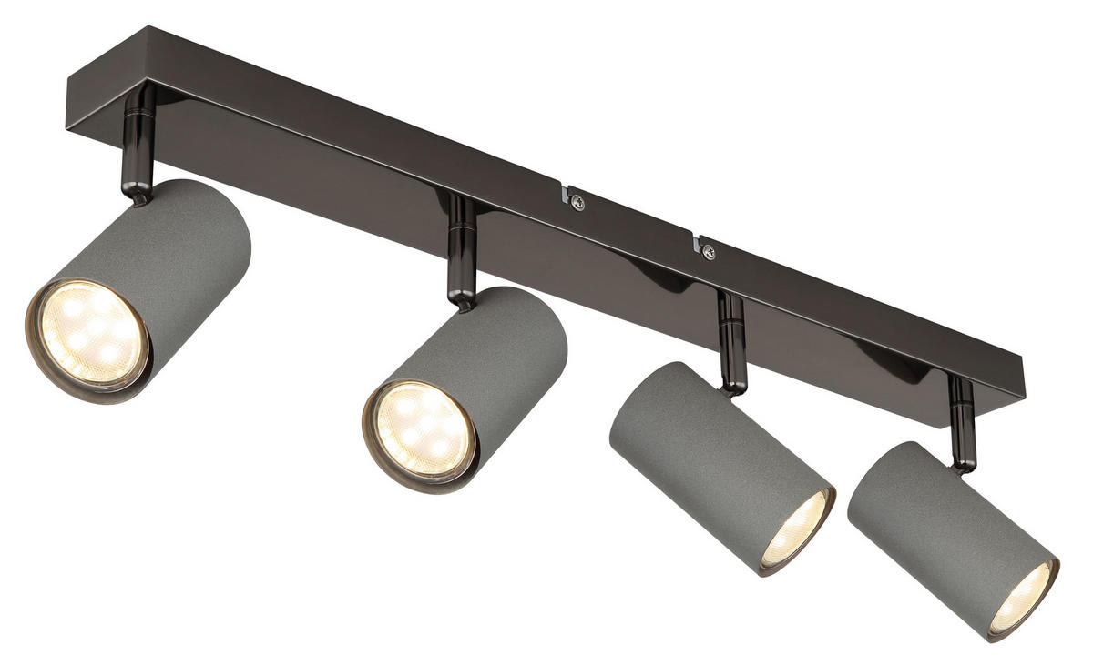 STRAHLER - Schwarzchrom/Grau, Design, Metall (56/10/12cm) - Globo