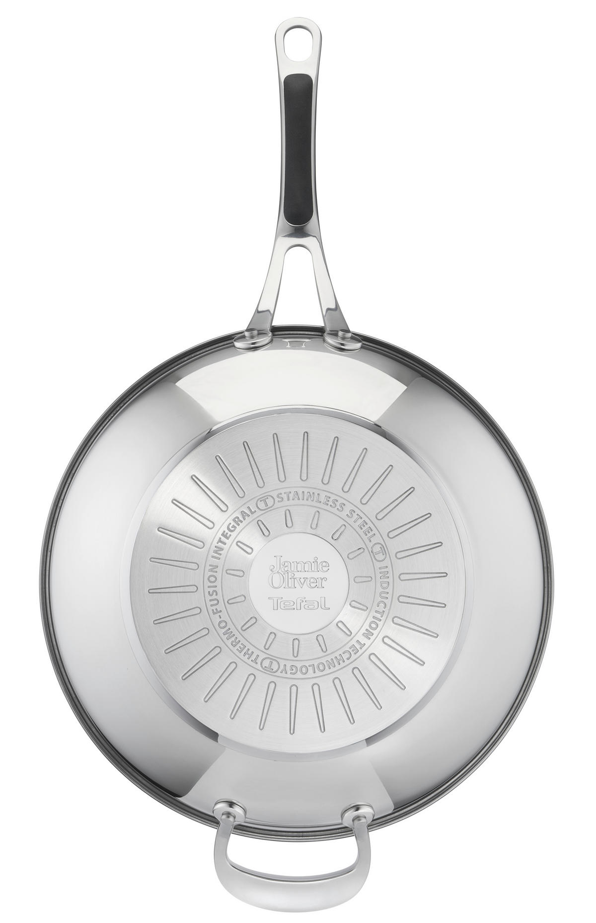 WOKPFANNE 30 cm  - Chromfarben, Design, Metall (30cm) - Technogel/Vive
