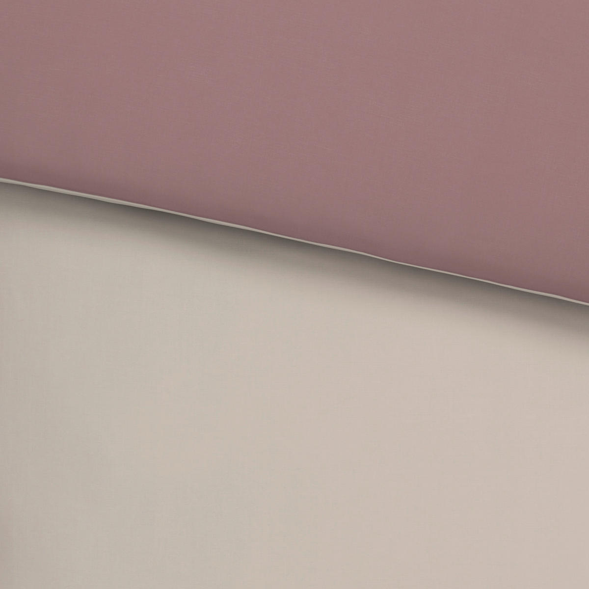 OBOJESTRANSKA POSTELJNINA Uni Wende 140/220 cm saten naravne barve  - naravne barve, Basics, tekstil (140/220cm) - Novel