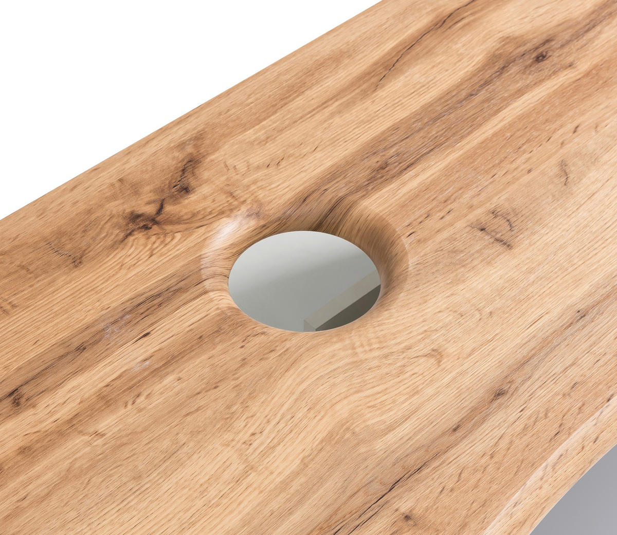 WASCHTISCHKOMBI 101 cm  - Graphitfarben/Grau, Natur, Holzwerkstoff (101cm) - Xora