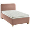 POLSTERBETT 120/200 cm  in Rostfarben  - Weiss/Rostfarben, Konventionell, Holz/Textil (120/200cm) - Beldomo - Sleep
