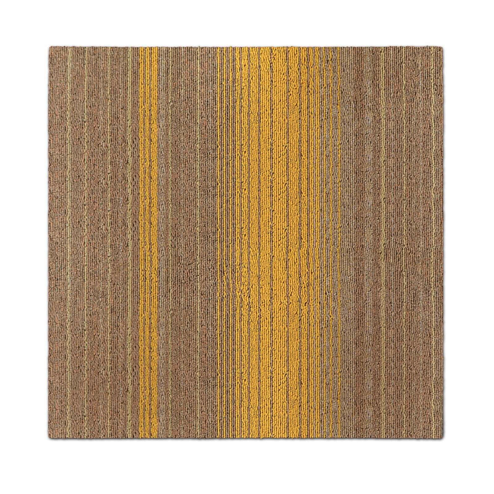 TEPPICHFLIESE Paris 50/50 cm  in Gelb, Beige  - Gelb/Beige, Basics, Kunststoff/Textil (50/50cm) - Floordirekt