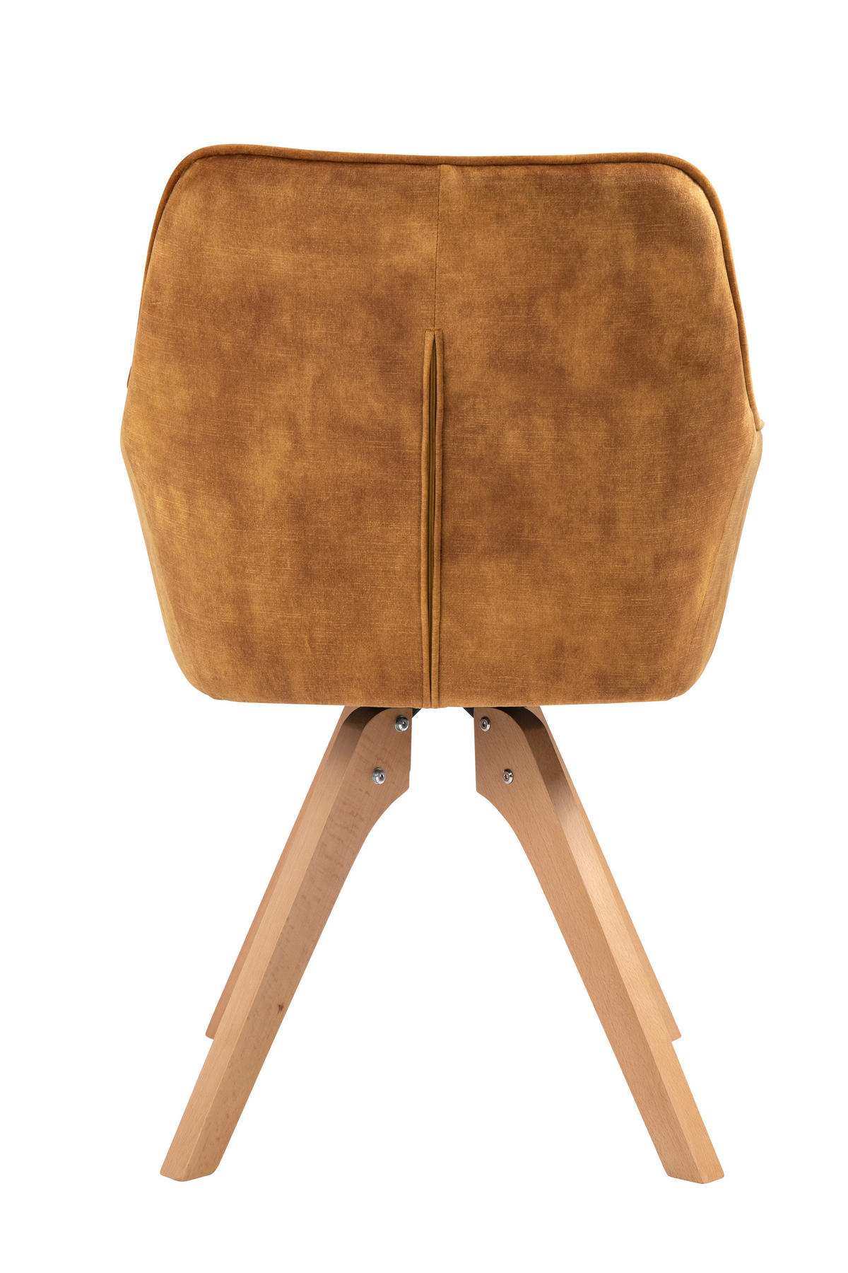 ARMLEHNSTUHL  in Samt  - Eichefarben/Goldfarben, MODERN, Holz/Textil (59/85/61cm) - Livetastic