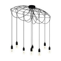 HÄNGELEUCHTE 115,5/40,5/110 cm    - Schwarz, Basics, Metall (115,5/40,5/110cm) - Eglo
