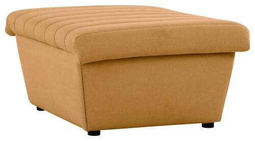 HOCKER Webstoff Senfgelb  - Senfgelb/Schwarz, Design, Kunststoff/Textil (90/43/105cm) - LOOKS by W.Joop
