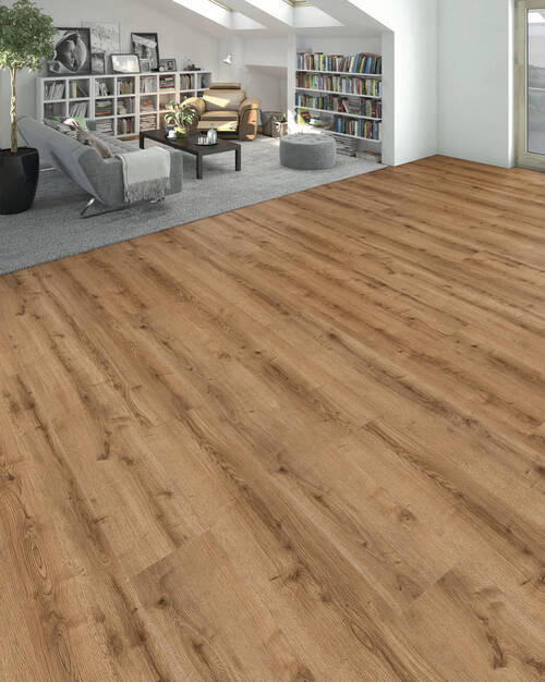 DESIGNBODEN Living by HARO Designboden PowerStar XL  per  m² - Eichefarben, Basics, Holzwerkstoff (24.3/220cm) - Living by HARO